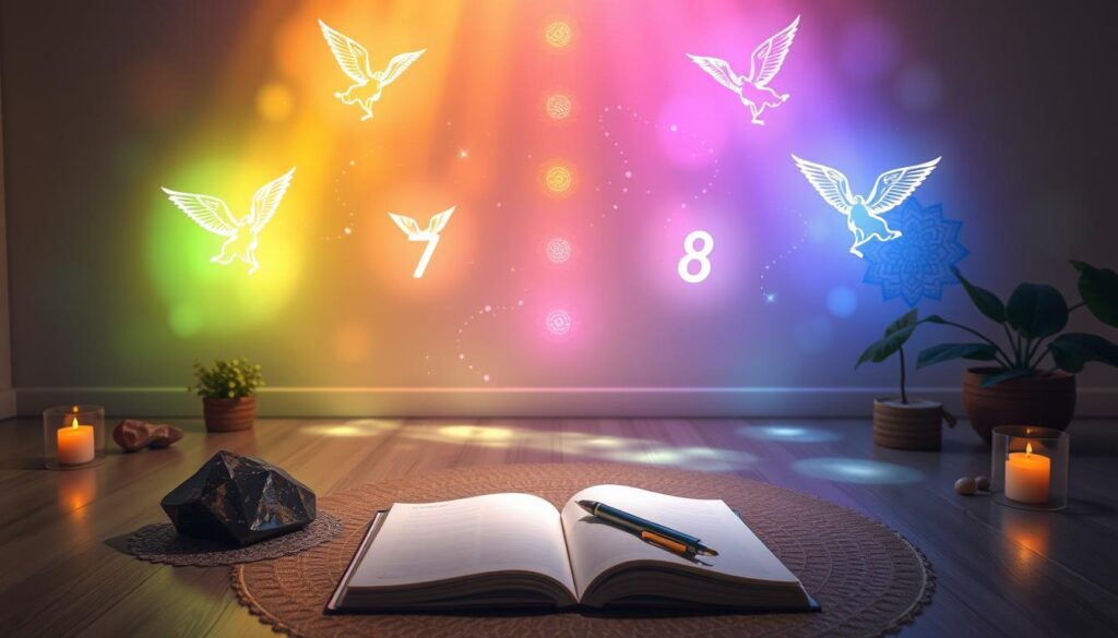 chakra meditation and angel number journaling