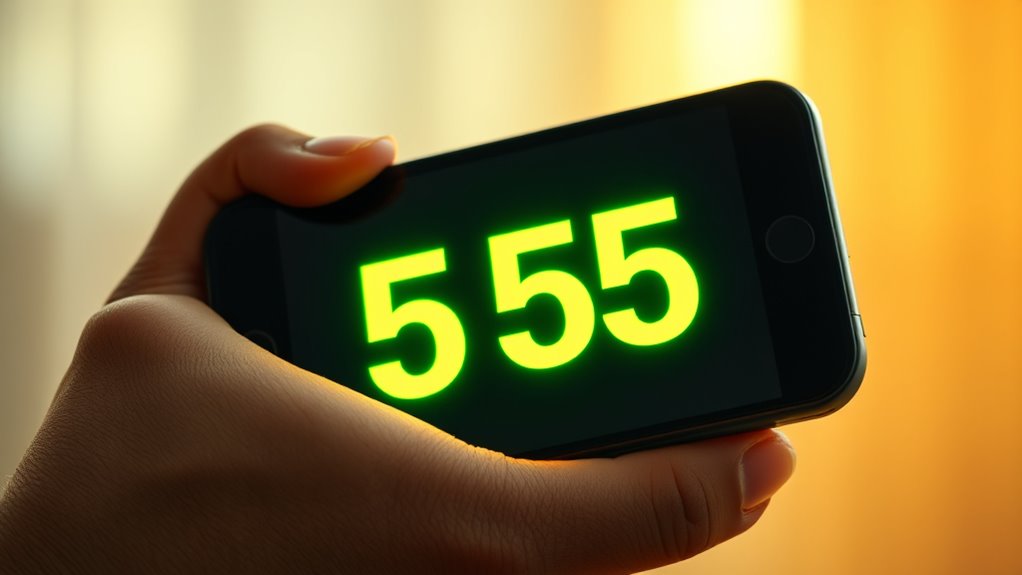 angel number 555 sign