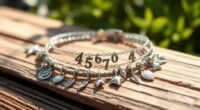 angel number charm bracelets
