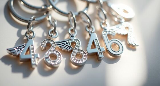angel number keychains collection