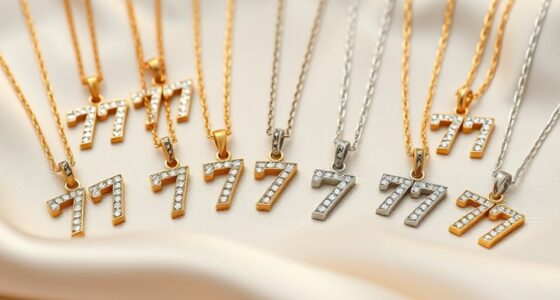 angel number necklace collection