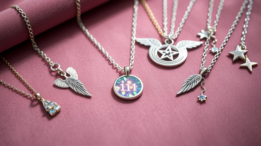 angel number necklace collection