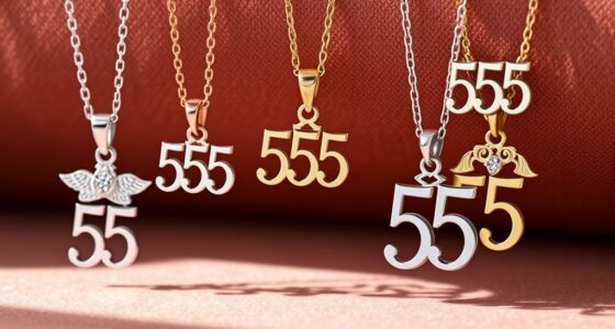 angel number necklace designs