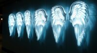 angel wings light up signs