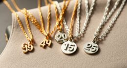 birthdate number necklace gifts