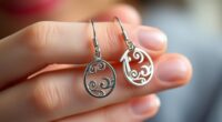 bold repeating number earrings