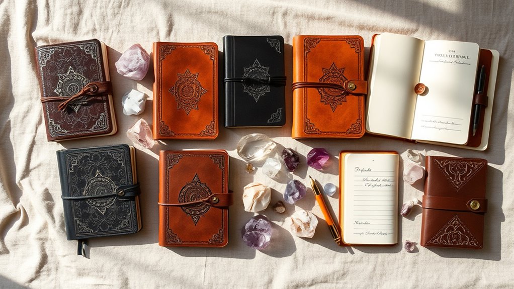 creative journaling crystal sets