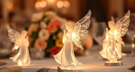 elegant angel table signs
