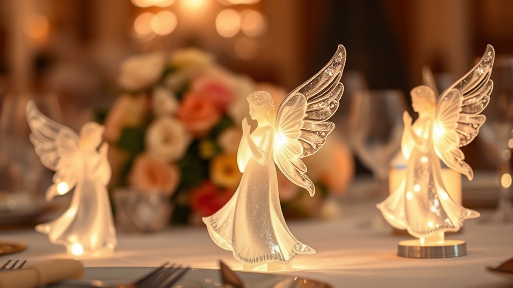 elegant angel table signs