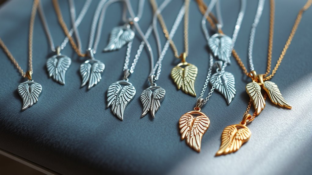 elegant angel wing jewelry