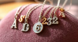 meaningful initial angel necklaces