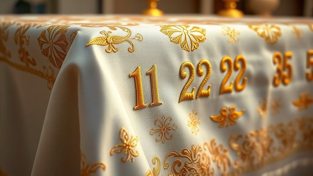 spiritual altar cloths with angel symbols
