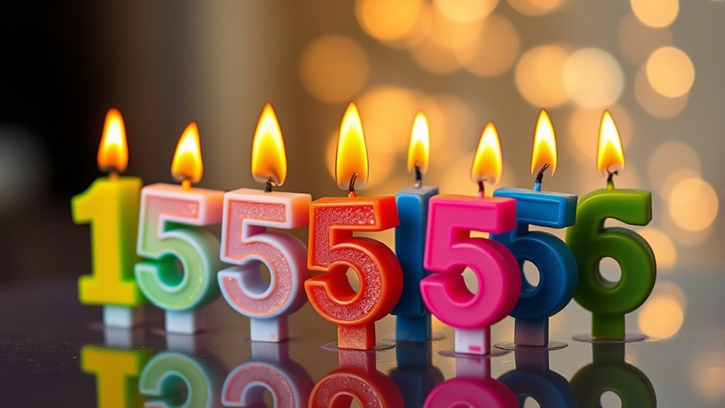 top number candle sets