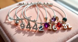 top number charm bracelets