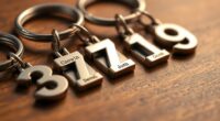 top personalized number keychains