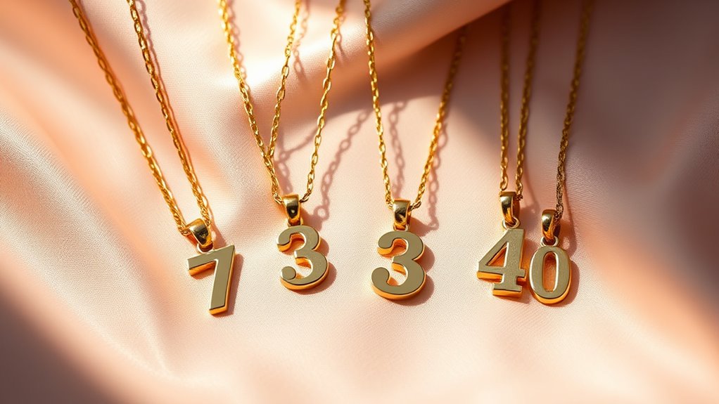 unique personalized number jewelry