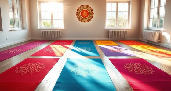 yoga mats with chakra designs