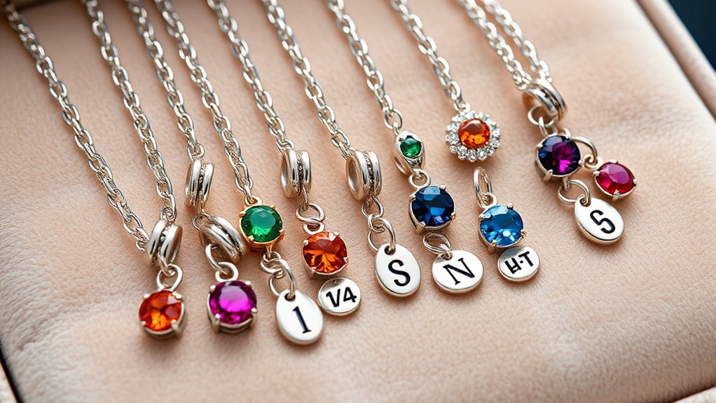 top birthstone charm bracelets
