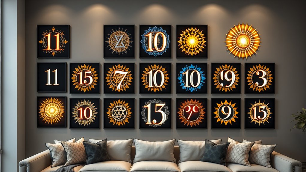 top divine number wall art