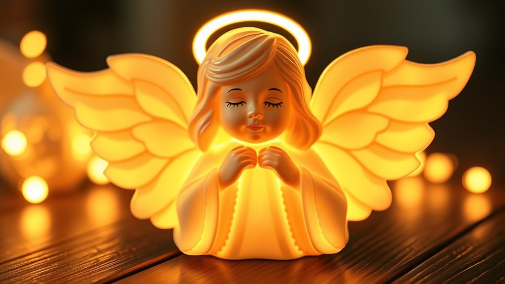 angel glow creates serene ambiance