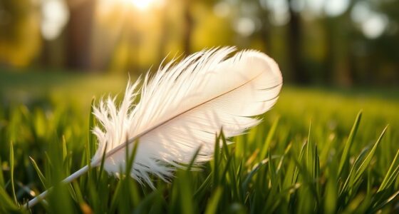 angel messages through white feathers