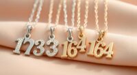 angel number necklace collection