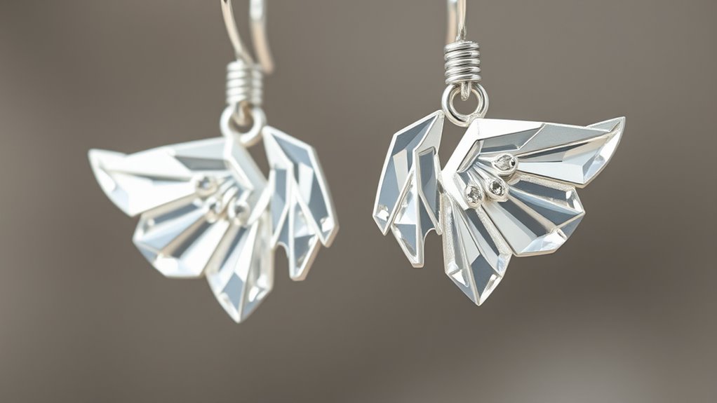 asymmetric geometric angel wings