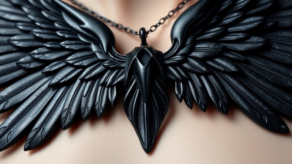 bold blackened silver wings