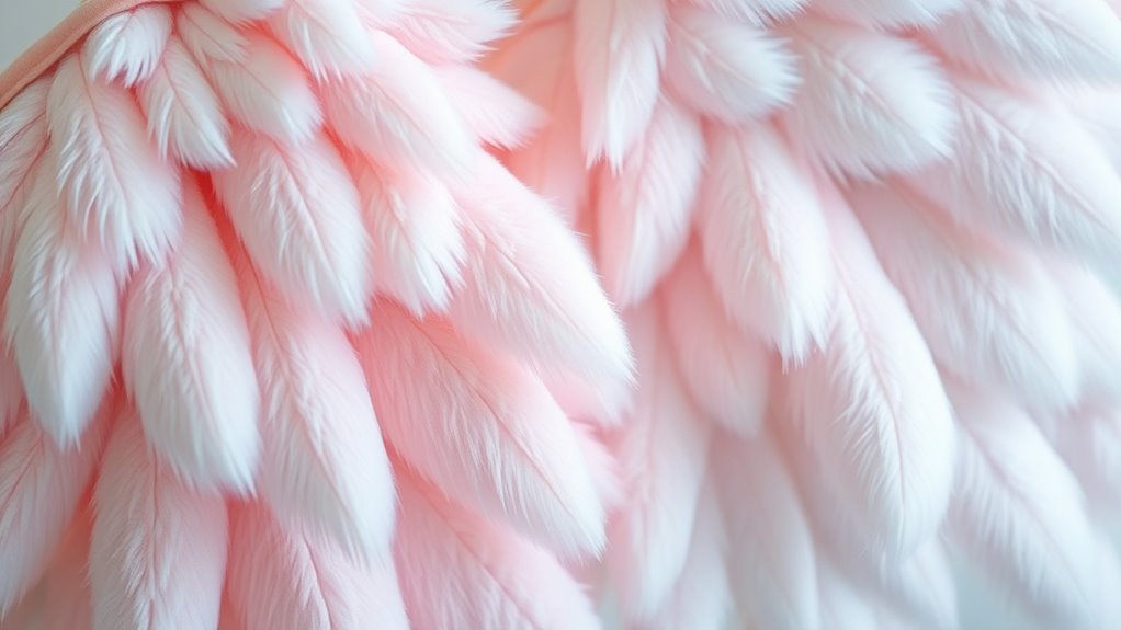 comfortable plush angel wings