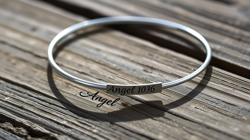 custom numeral engraved bangles