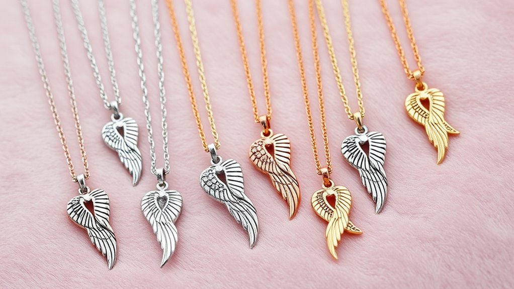 elegant angel wing jewelry