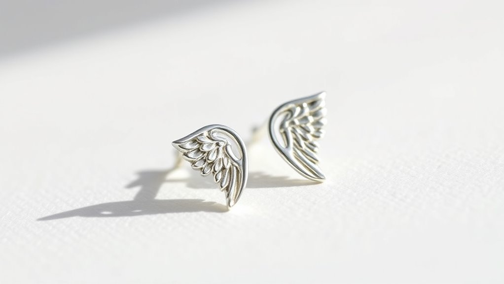 elegant celestial angel earrings