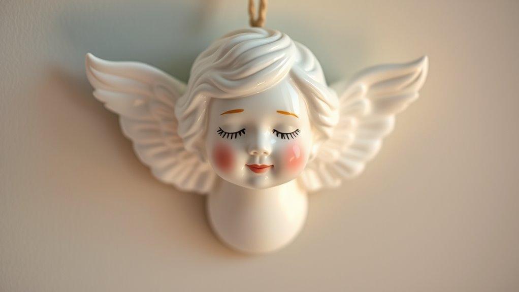 elegant graceful porcelain angel
