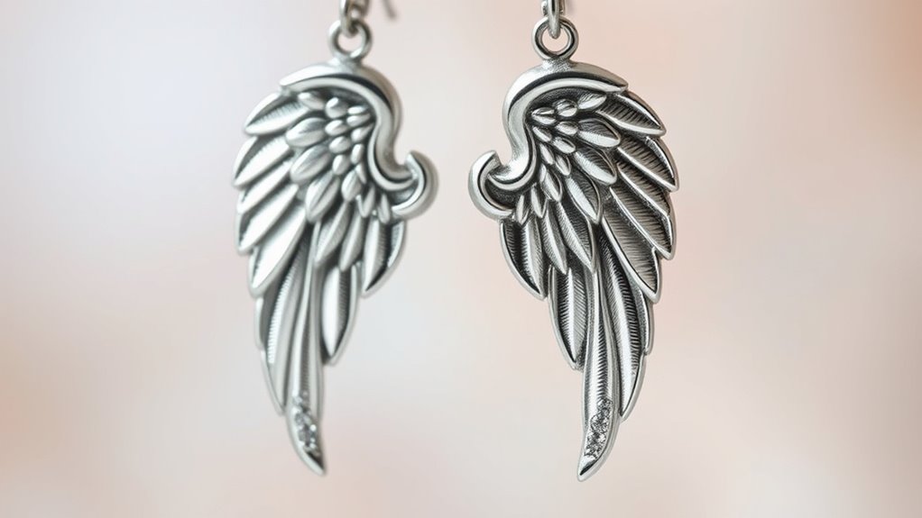 elegant heavenly angel earrings