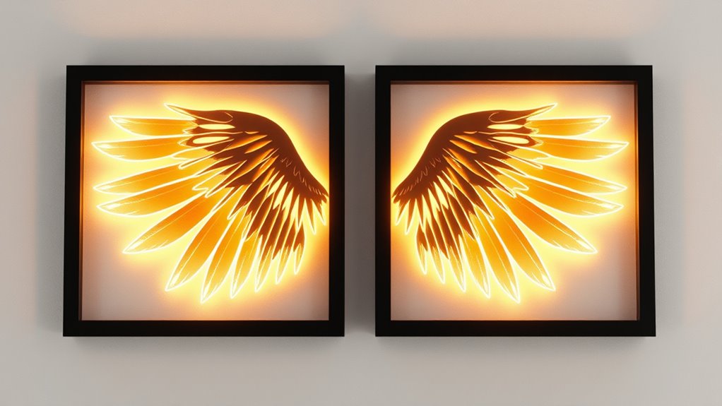 elegant modern angel wings