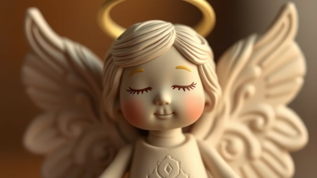 intricately crafted handmade angel