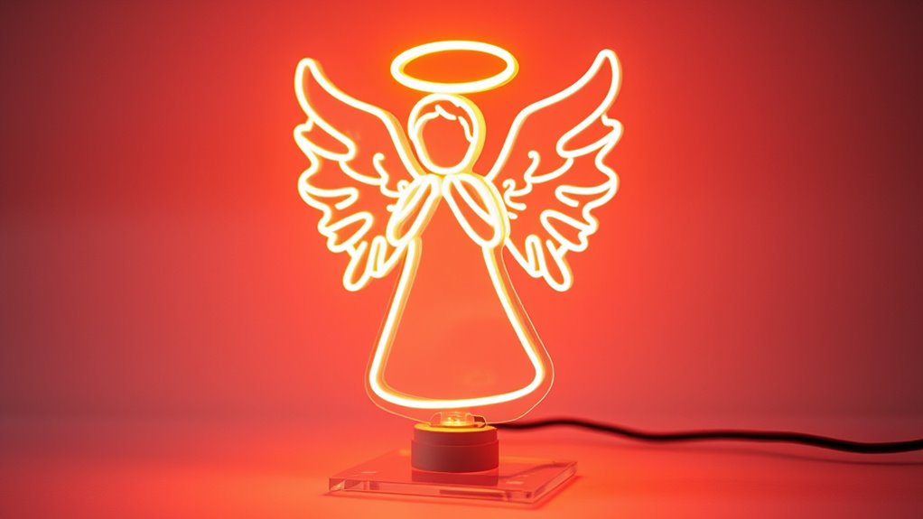 rechargeable outdoor angel sign