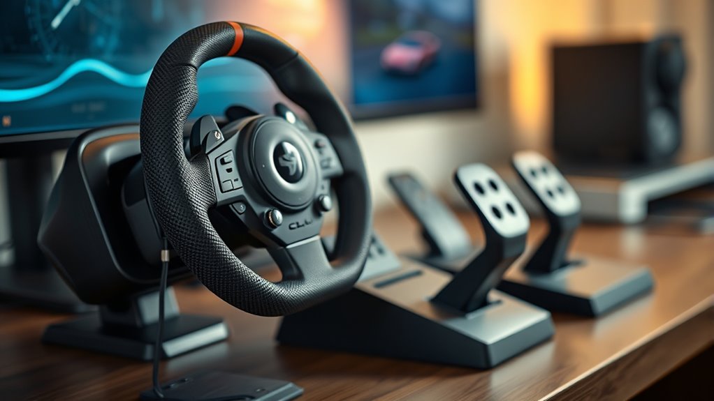 console compatible customizable racing gear