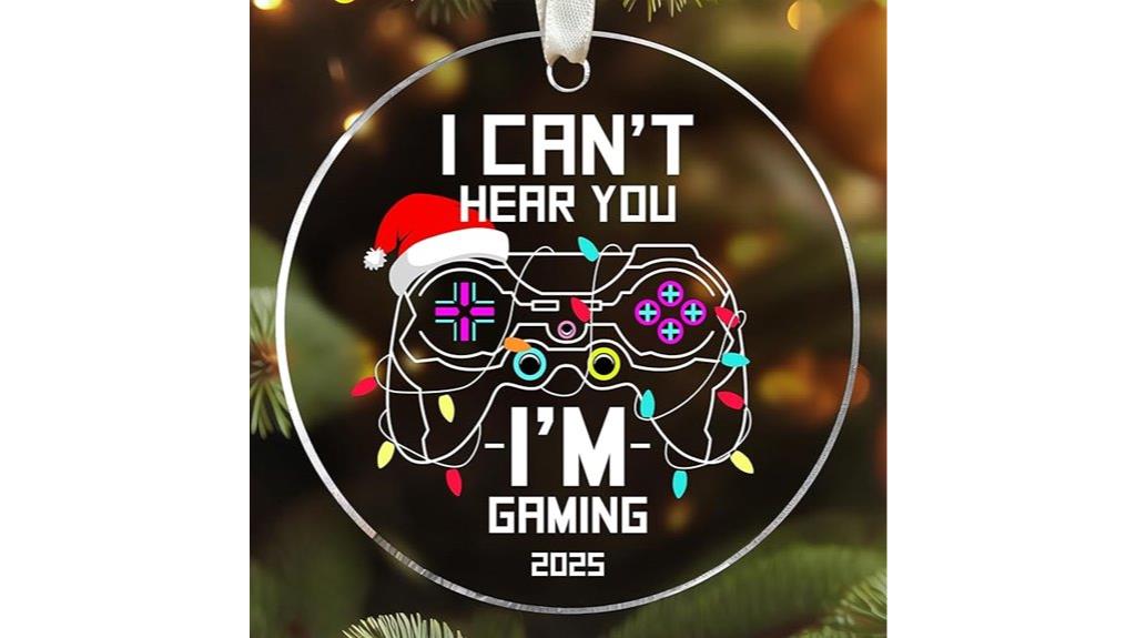festive gaming tree decorations