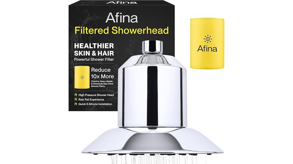 filtered shower head with kdf