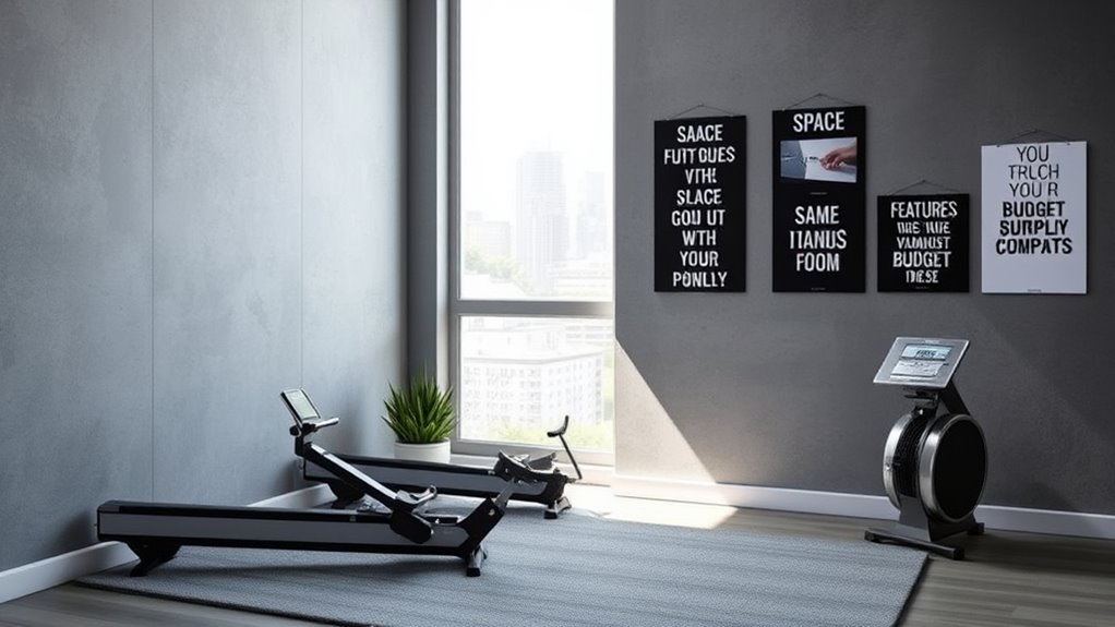 home gym rowing machine considerations