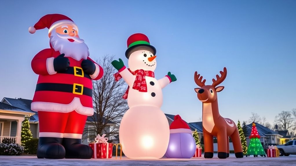 large holiday inflatable decorations