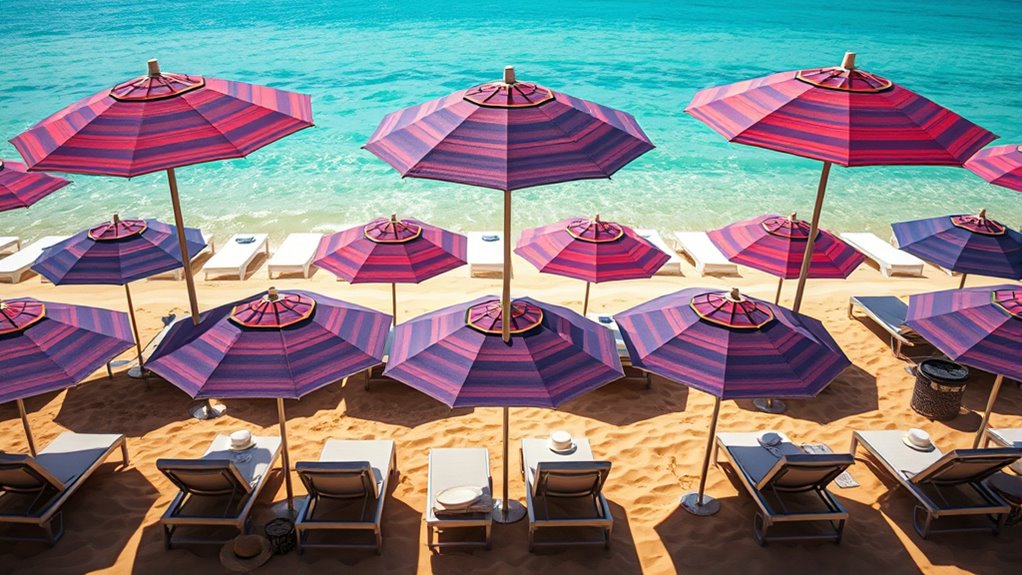 luxury durable beach umbrellas