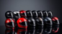 luxury motorcycle helmet selection