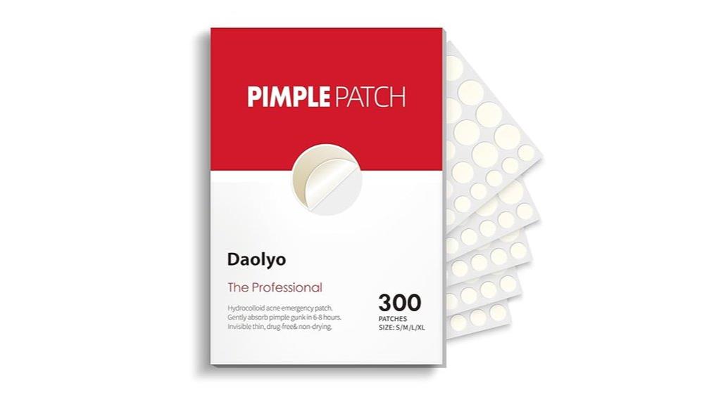 multiple sized face pimple patches