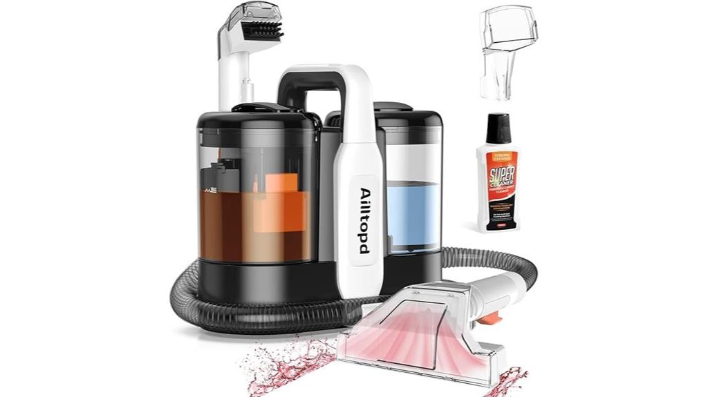 portable cleaner 15 kpa suction