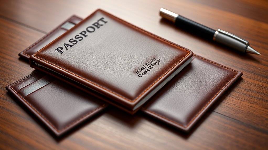 premium leather passport essentials