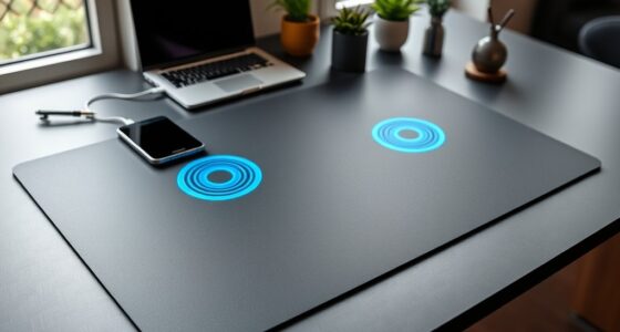 smart desk mats with wireless charging
