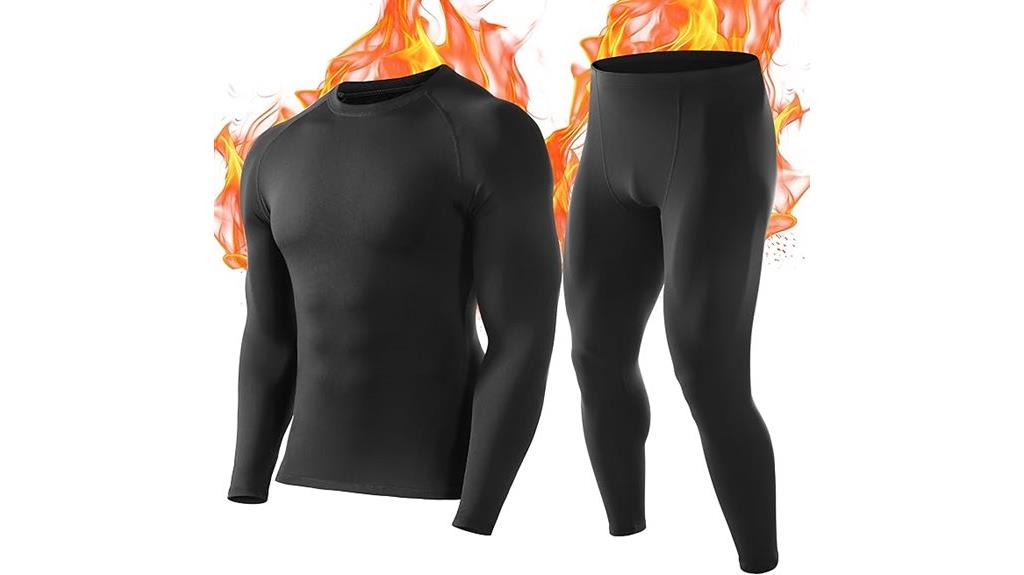 thermal fleece lined ski set