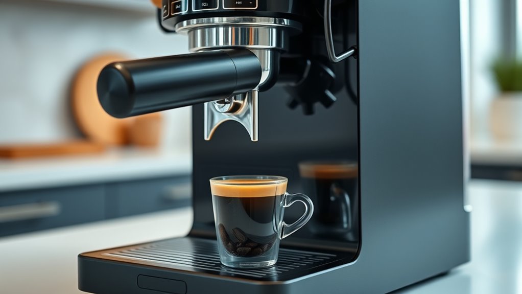 top built in grinder espresso machines